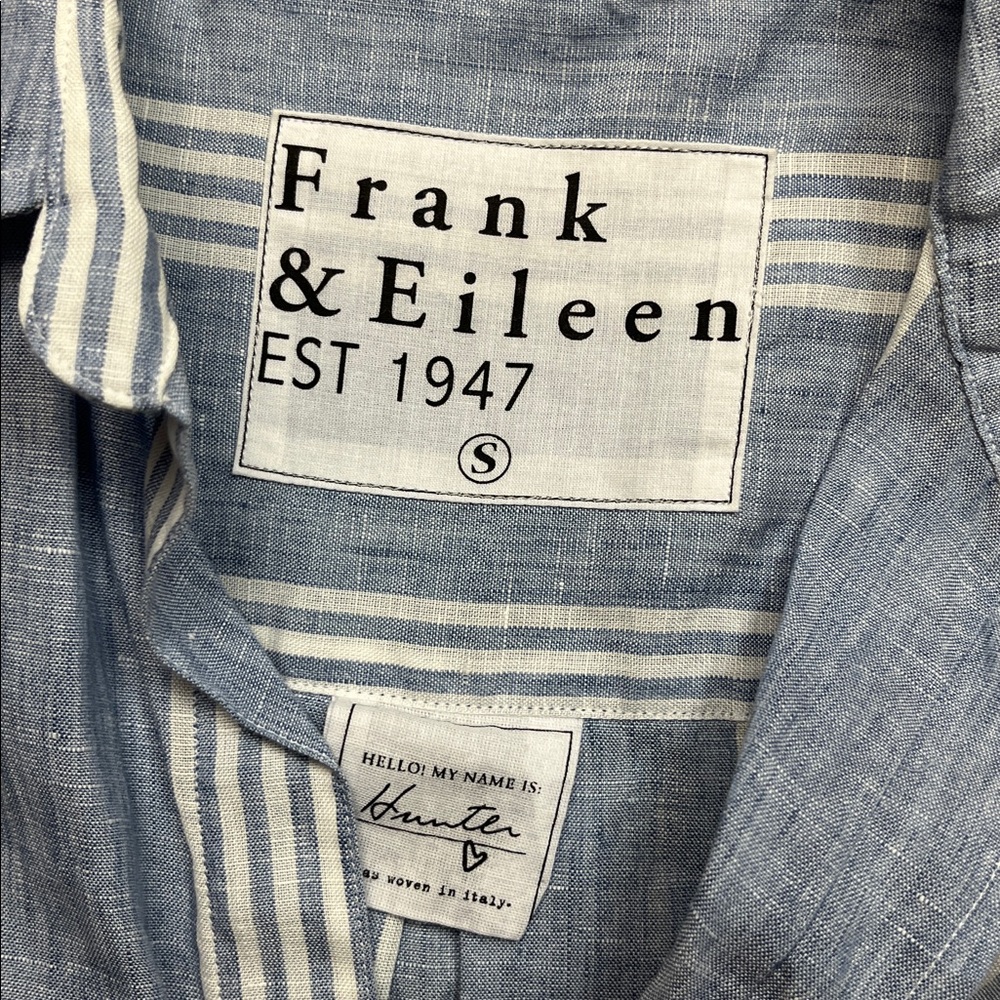 Frank & Eileen Hunter Classic Linen Shirtdress small - Picture 6 of 9